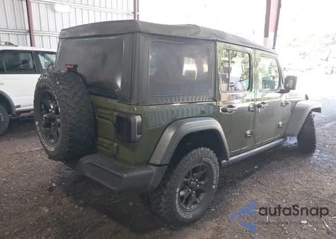 2020 Jeep Wrangler Unlimited Willys Sport 4X4 z USA, uszkodzony, nr VIN 1C4HJXDGXLW309945